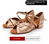 2025 Nuevos Zapatos De Baile Latino, Suela Blanda Tacón Bajo Zapatos De Baile Para Niñas, Concurso De Baile Latino Zapatos De Baile Para Niñas, Zapatos Latinos Para Niños