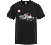 Men's Cotton T-Shirt, Loose Fit, Casual, Breathable, Sweat, Crew Neck