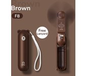 JISULIFE Portable Mini Handheld USB 4500mAh Recharge Hand Held Small Pocket Fan with Power Bank Flashlight Feature