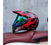 Casco integral motocross mujer hombre juvenil aire libre MX Carreras de Locomotora
