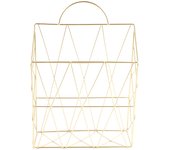 Soporte de revistas colgante montado en la pared, organizador de archivos periódicos, libros periódicos, documentos, cesta, estante de Metal, contenedor de almacenamiento