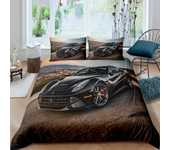 Quilt Cover Racing Car Printed Duvet Cover with Pillowcase Bedding Set Single Double Twin Full Queen King Size Polyester Quilt Cover