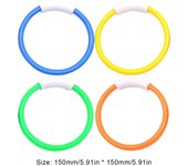 4 Uds juguetes de buceo de verano de plástico para niños juguetes de agua para piscina anillo de hierba de agua accesorios de piscina de buceo con delfines
