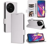 For TCL 202B 30 30v 50 XL Xe Plus 4G Huella Dactilar 5G Ranura De Tarjeta Anti - Caída Billetera Con Carcasa De Teléfono Móvil