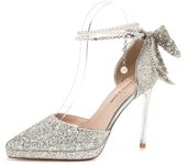 2024 new style women's shoes/sandals/high heels/stilettos/pointed toes/spring/summer/autumn/winter/banquet/wedding/work/leather/Champagne