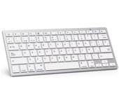 IPSDI Teclado Bluetooth Español Ultra-Delgado para iPad/iPad Pro/iPad Air/iPad Mini/iPhone y Todas Sistemas de iPadOS/iOS y Windows OS