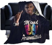 Ynw Melly Ultra-Soft Micro Fleece Blanket Home Decor Throw Lightweight for Couch Bed -Q98