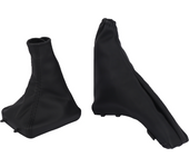 Car Gear Shift Knob Gaiter Boot Cover Pu Leather Parking Handbrake Grips Covers For Opel Astra G Zafira A Vauxhall 1998-2004