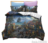 Tangled Rapunzel Princess Prince Love Child Duvet Cover Set HD Comforter Cover Bedclothes for Kids Bedding Sets Bedroom Decor