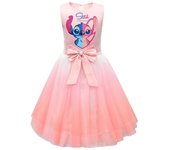 Kids Girls Lilo Stitch Cartoon Costume Dress Pleated Skirt Princess Party Gifts