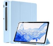 Smart Case For Samsung A9 11 Funda Galaxy Tab S10 S7 S8 S9 FE Plus 12.4 With Pen Holder Cover