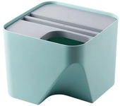 Cubo de basura de separación seca y húmeda para el hogar, papelera de reciclaje clasificada de apilamiento creativo para cocina