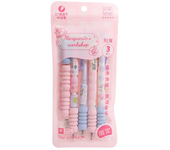 4Pcs/Set Cute flowers Gel Pen Super Durable Writing 0.5mm Ballpoint Black Color Ink Office School Student Gift