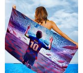 Football Superstar M-Messis Towel Colorful Bath Towels for Girl Quick Dry Custom Sand Free Beach Yoga Spa Gym Pool