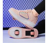 Nuevas zapatillas de deporte informales para correr para niños, 4 ruedas, para adultos y niños, deportes al aire libre, zapatos de patín con ruedas para caminar de doble uso, zapatos con ruedas para mujeres