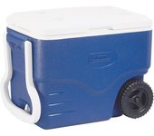 40 QT Performance Wheeled Cooler - Nevera con Ruedas, Capacidad de 38 litros, Nevera Portátil y Rígida, Porta Alimentos, Color Azul
