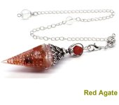 Crystal Healing Stone Quartz Pendulums Spiritual Hexagonal Pointed Resin Witchcraft Supplies Balancing Accessories Divination