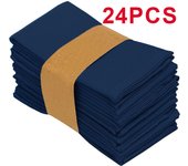 Set Of 6/12/24 40x40cm Table Cloth Napkins Durable Polyester Thicken Placemat Reusable for Kitchen Dining  Wedding Decoration