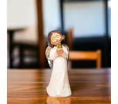 Estatua de resina para el hogar, adorno creativo de Ángel guardián, regalo de Navidad, novedad