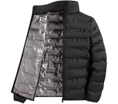 Men Down Jacket Stand Collar Graphene Lining Thermal Insulation Down Coat Men White Duck Down Jacket Winter Cotton Quilted Coat