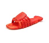 Nuevas parejas masculinas y femeninas creativas de forma especial zapatillas geniales zapatillas padre-hijo zapatillas de langosta de dibujos animados divertidos cangrejos de río zapatos de playa