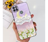 For Motorola Moto G9 Power Case Moto G9 Play Silicone Soft Cover Fashion Flower Painted Matte Case For MotoG9 Power TPU Fundas