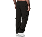 Men's paid pants, casual straight pants