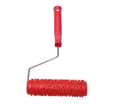 7inch Embossed Raindrop Painting Roller with Plastic Handle for Wall Decoration