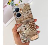 For Huawei Nova 11i Case Cute Luxury Back Cover Soft Silicone Phone Case For Huawei Nova11i 6.8" Fundas Transparent Flower Para