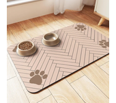 Pet Feeding Mat-Absorbent Pet Placemat for Food and Water Bowl with Waterproof Rubber Backing Quick Dry Mat for Dog and Cat