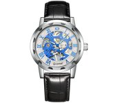 Reloj mecánico de moda para hombres reloj mecánico manual fondo transparente reloj hollow