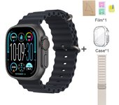 2025 New HK9 Ultra 2 MAX Smartwatch Bluetooth Call Heart Rate Detection Sports Mode Flashlight 1GB Memory AMOLED Compatible with Android IOS Smartwatch