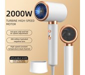 Secadores de Pelo Iónico, 2000W, Secador de Pelo Profesional con 1 Concentrador, 2 Velocidades/3 Temperatura, Protección Contra