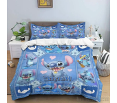 Stitch Angle Love Child Duvet Cover Set HD Comforter Cover for Kids Bedding Sets Bedclothes Bedroom Decor