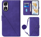 For Huawei Honor 90 Lite Honor 90 Lite Rea - An00 Solapa Magnética Ranura De Tarjeta Billetera Clip Tapa De Teléfono Móvil