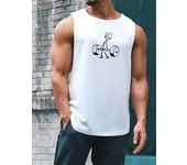 Camiseta sin mangas de ejercicio diario de verano para hombre, camiseta sin mangas para deportes al aire libre, correr, Fitness, camiseta sin mangas urbana para hombre, camiseta sin mangas 3D Prin