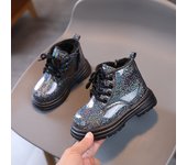Botas De Nieve Para Niñas Zapatos De Algodón Térmico De Lana