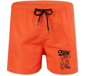 Pantalones cortos transpirables para playa, bañadores informales a la moda para tabla de Surf, bóxer de secado rápido con cordón, 3 puntos, 2pac