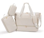 PANGDUBE 3pcs/set Baby Diaper Bags Waterproof Nappy Bag for Trolley Maternity Bag for Baby and Mom Hobos Mommy Messenger Bag