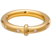 Acero inoxidable rhinestone anillo anillo premium sense