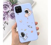 For Funda Samsung Galaxy A12 Ultra Thim Sofu-Touch Matte Liquid Silicone Soft Bumper cover on samsung a12 a125f a 12 galaxy case