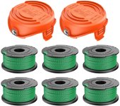 Carrete de repuesto para cortacésped Black and Decker, repuesto de autoalimentación de 2mm y 20 pies, para GL8033, GL9035