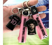 Football Star Keychain Messi Ronaldo Mbappe Neymar Preliminaries Peripheral Car Backpack Keyring Pendant Birthday Sports Gifts