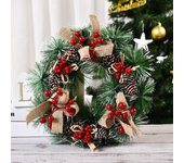 Corona de Navidad, Guirnaldas de Navidad para Puerta Colgante Artificial Decoraciones Navideñas Adorno de Navidad para Fiesta Regalo Ventana Pared Exterior,DecoracióN para Adviento y Navidad