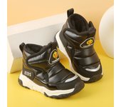 Invierno de los niños de felpa caliente botas de nieve niños niñas engrosadas zapatos de algodón botas al aire libre