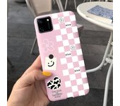 For Realme C11 C21 C31 Case Grid Pattern Matte Soft TPU Silicone Phone Case Coque Fundas For Realme C11 2021 RMX3231 Candy Capa