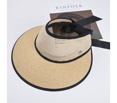 New Summer Adjustable Ribbon Empty Top Straw Hats For Women Foldable Wide Large Brim Beach Hat Chapeau Femmeuv Protection Cap