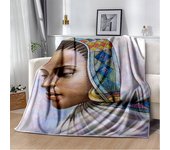 Ethiopian Painting Art Africa Blanket,Soft Throw Blanket for Home Bedroom Bed Sofa Picnic Travel Office Rest Cover Blanket Kids