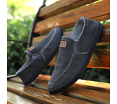 Primavera verano hombre zapatos casuales tela transpirable vaquero zapatos planos caminar ligero