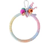 Flexible Rack Parrot Birds Cage Toy Paw Grinding Sturdy Parrot Standing Stick Cage Decoration Colored Parrot Hanging Clip